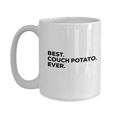 Imagem de Caneca de batata para sofá – Presentes de batata – Melhor copo de café de batata para presente – Presente divertido – Chá quente chocolate cacau
