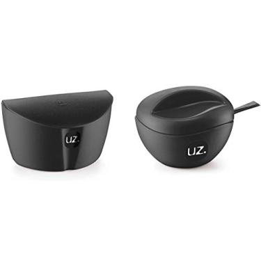 Imagem de Kit 2 Peças Para Cozinha Com Saleiro E Açucareiro Com colher BPA free UZ cor:Preto