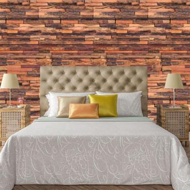 Imagem de Papel De Parede Adesivo Pedra Canjiquinha Rustica Lavável Cozinha 3 Metros