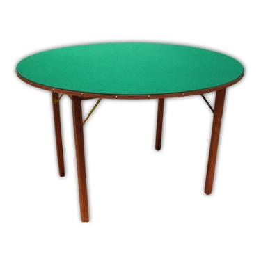 Imagem de Mesa Poker  Truco Carteado Baralho Cartas Redonda Dobrável 