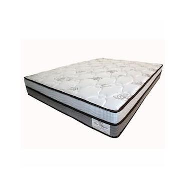 Imagem de Colchão King Size Ortobom New Magestic com Ortopillow e Molas Ensacadas 27x193x203 cm - Marrom/Cinza