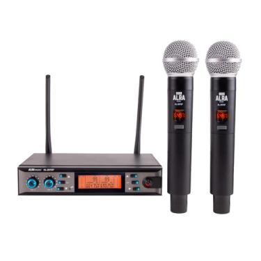 Imagem de Microfone Sem Fio Alra AL-207SF Duplo Dinâmico Cardióide UHF