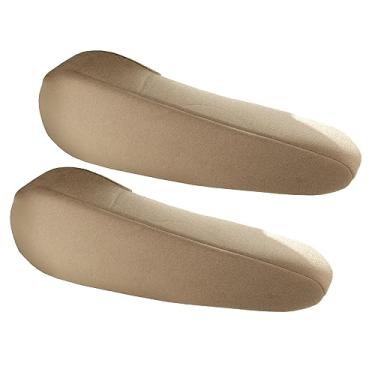 Imagem de FH Group Capa de apoio de braço bege de tecido plano ajuste semiuniversal, um par bege