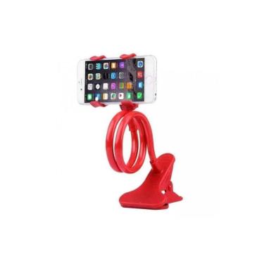 Imagem de Suporte Universal Celular Articulado E Flexível Vermelho