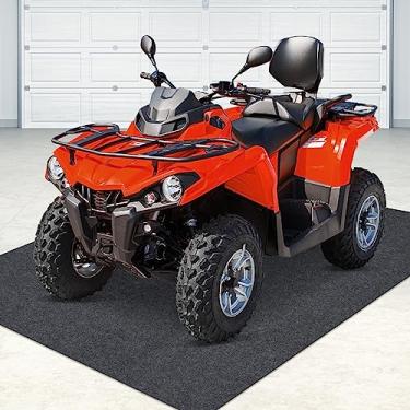 Imagem de Nyomat Tapete de derramamento de óleo, 152 cm x 183 cm, tapete de garagem sob o carro, impermeável/durável/antiderrapante TPR Back, almofada absorvente reutilizável, carvão vegetal