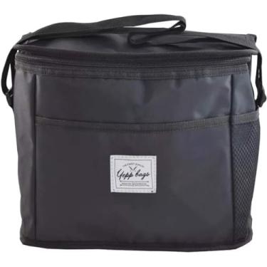 Imagem de Bolsa Térmica P M G Transversal Multiuso Feminino Masculino Yepp LAN11022 (Preto, M - 12 Litros)