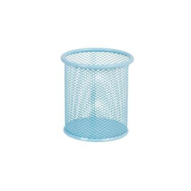 Imagem de 1 Porta Trecos Lápis Caneta de Mesa em Metal Aramado Redondo Quadrado 