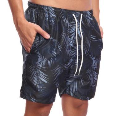 Imagem de Shorts Estampado estilo Mauricinho - Ox Silver, Masculino, G, Azul
