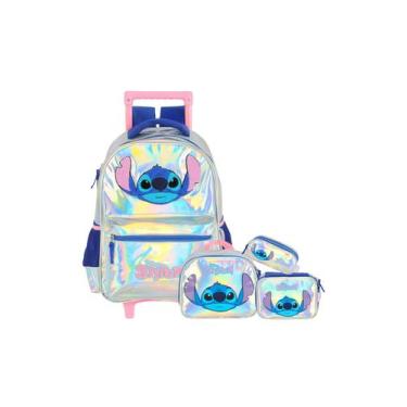 Imagem de Kit Escolar Lilo Stitch Mochila Lancheira Estojos 1682 - Luxcel