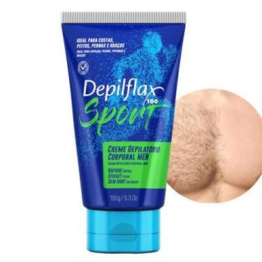 Imagem de Creme Depilatório Corporal Masculino Íntimo Sport Men Rápido Eficaz Se