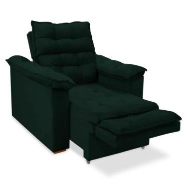 Imagem de Poltrona Do Papai Confortável Reclinável E Retrátil - SRJ Moveis, Verd