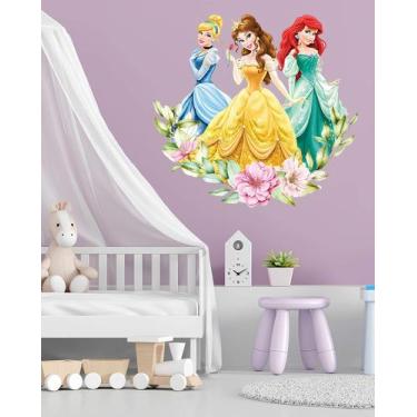 Imagem de Adesivo De Parede Trio De Princesas - Lojinha Da Luc Adesivos