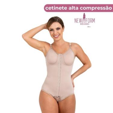 Imagem de Cinta Modelador Body  Pós Cirurgia Plástica New Form, GG-48, Marrom