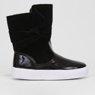 Imagem de Bota Bebê Tininha Confort Baby Menina, Preto, 21