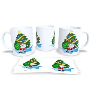 Imagem de Canecas de Porcelana Personalizadas Arvore de Natal - Estampa Sublimad