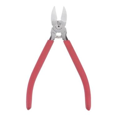 Imagem de HARFINGTON Alicate de corte com mola de 15 cm com alça vermelha antiderrapante para artesanato faça você mesmo e faça joias