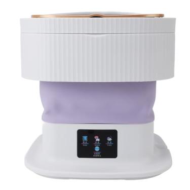 Imagem de Arruelas Tela Sensível Ao Toque Turbina Biônica Ventosas Tecnológicas Máquina de Lavar Roupa Portátil Lavadora Leve Com 3 Modos Ideal para Roupas íntimas Mini Lavadora de Roupas