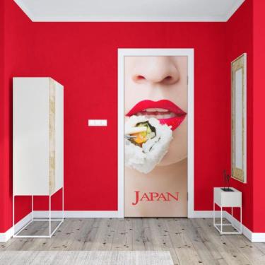 Imagem de Adesivo de Porta Mulher Sushi - Império da Impressão, M - 80cm X 210cm