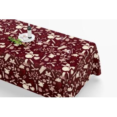 Imagem de Toalha De Mesa Retangular 12 Lugares Tecido Oxford TLZ24 - Ornamentos 