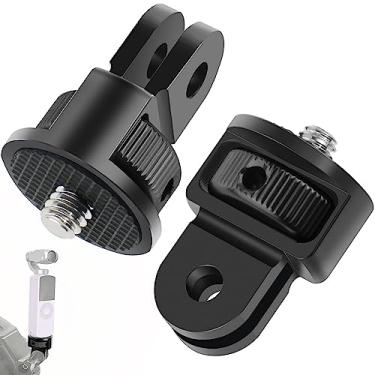 Imagem de Niewalda Adaptador de Montagem de Tripé, Adaptador de Montagem de Alumínio, 2 Unidades ¼-20 Adaptador de Conversão para Montagem de Adaptador de Tripé, Adequado para Gopro Hero/Insta360 X3/Sjcam/Câmer