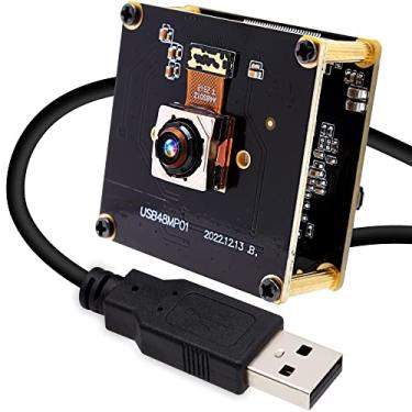 Imagem de ELP Módulo de Câmera Usb com Autofoco Rápido de 48Mp com Lente de 70 Graus Sem Distorção para Computador Mini Uvc Usb2.0 Placa de Webcam Industrial 8000*6000 Usb com Câmera para Laptop Pc Raspberry Pi