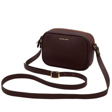 Imagem de Bolsa de Couro Mariart Mini Jeri, Chocolate