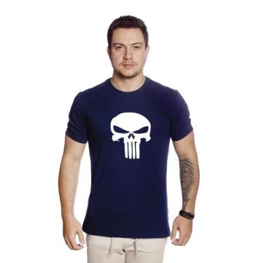 Imagem de Camiseta Masculina estampa Justiceiro casual 100% algodão- C001 - Tech