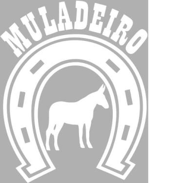 Imagem de Adesivo Muladeiro Ferradura SV2035 - Branco - Selaria Vertentes