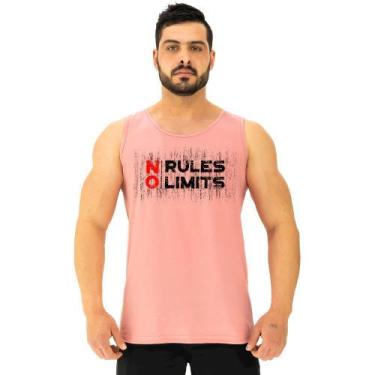 Imagem de Regata Clássica Masculina MXD Conceito No Rules No Limits, M, Rosa cla