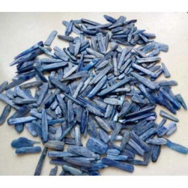 Imagem de 200 Gr Lamina de Cianita Azul Comum Qualidade Pedras Naturais 107365 -