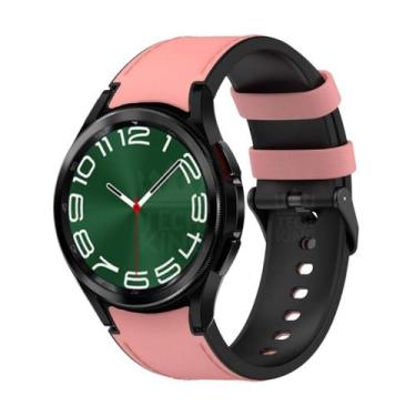Imagem de Pulseira Para Galaxy Watch6 Classic 43  - Couro Artificial - Genérico 