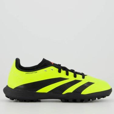 Imagem de Chuteira Adidas Predator League Academy Low TF Society Juvenil Verde e