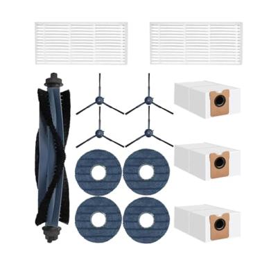 Imagem de Kit de acessórios para Eufy Omni C20: Peças de reposição compatíveis com robô aspirador de pó Eufy Omni C20, escovas principais, filtros de escovas laterais, almofadas de esfregão, acessórios de sacos