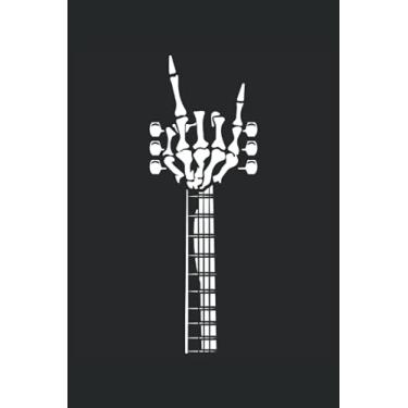 Imagem de Guitar Skeleton: Musical Notebook For Musicians, Instrumentalist, Musical Instrument Player