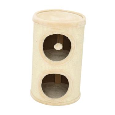 Imagem de Generic Casa de gato para gatos internos, tenda grande e moderna, 2 camadas, pelúcia, suprimentos para animais de estimação, gatinho, condomínio, cabana,