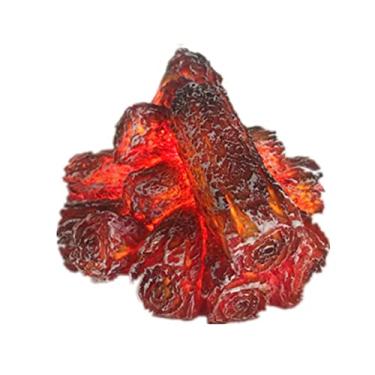 Imagem de Lâmpada de Lanterna de Chama de Carvão de Simulação, Lâmpada de Chama Artificial 3d a Pilhas Led Luz Noturna de Carvão para Decoração de Cabine de Acampamento