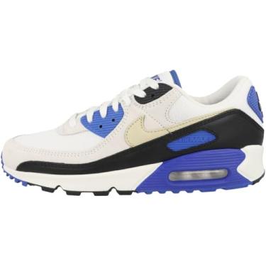 Imagem de Nike Tênis masculino Air Max 90 Premium, Branco cáqui Racer azul preto, 41