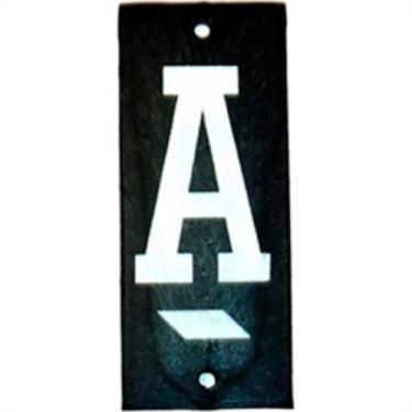 Imagem de Letra Retangular Pvc ''A'' Caiado  - Kit C/25