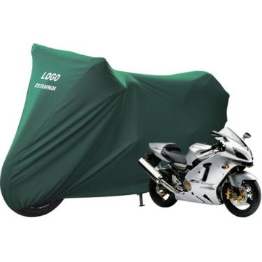 Imagem de Capa Tecido Helanca Lycra Moto Kawasaki ZX 11 ZX12 - Mz, Verde