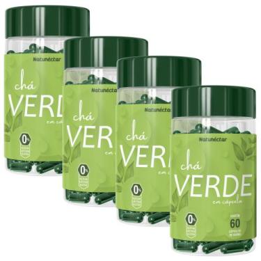 Imagem de Kit Combo 04 UND Chá Verde Cápsulas Suplemento Alimentar Natural 240 C
