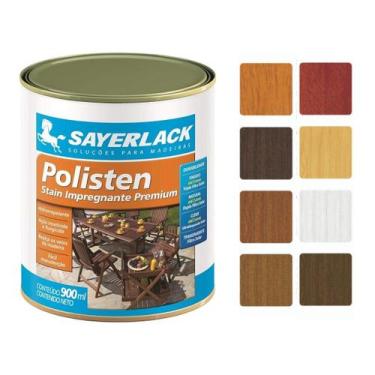Imagem de Verniz Polisten Stain Premium Restaura Madeira 900ml Sayerlack, Canela