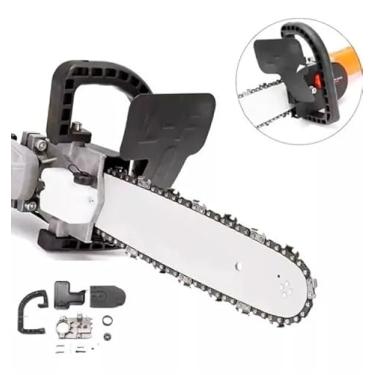 Imagem de Kit Adaptador Motosserra p/Esmerilhadeira Elétrica 100mm Eixo M10 Corte Serra KaQi