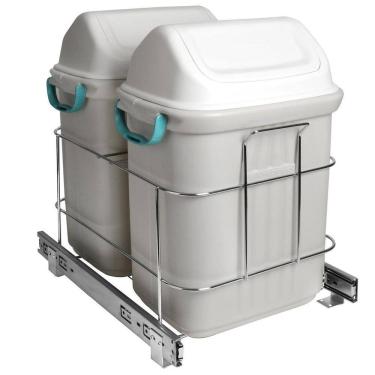 Imagem de Lixeira De Embutir Deslizante Dupla 19L 7079 CR