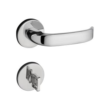 Imagem de Fechadura Banheiro Pado Magnum Roseta Redonda Cromada 40Mm