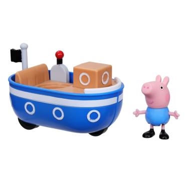 Imagem de Barco de brinquedo Peppa Pig Peppa's Adventures com George Pig 8 cm