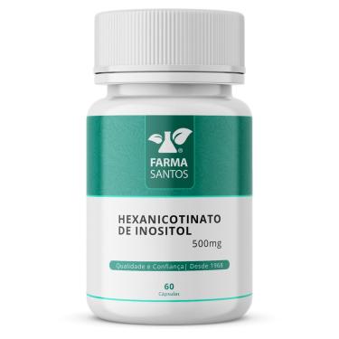 Imagem de Hexanicotinato de Inositol 500mg 60 Cápsulas