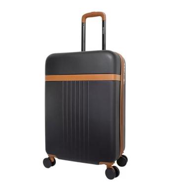 Imagem de Mala Vanguard Preta Com Marrom Para Viagem Até 10Kg