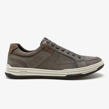 Imagem de Sapatênis Casual Democrata Denim Jay Em Couro Ref. 151401, Smoke, 40