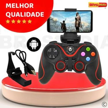 Imagem de Controle Joystick Sem Fio V8 Celular Wireless bluetooth Android Game J