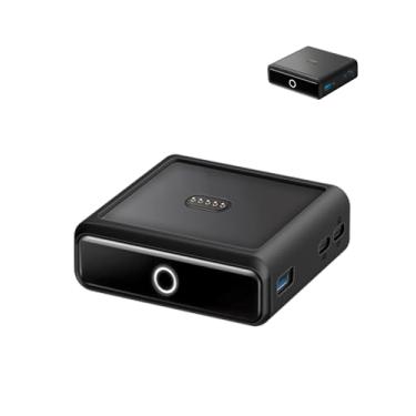 Imagem de Capa para base de carregamento Anker (100 W), proteção de silicone macio, portátil, resistente a arranhões, resistente a quedas, preta (não inclui carregador portátil)